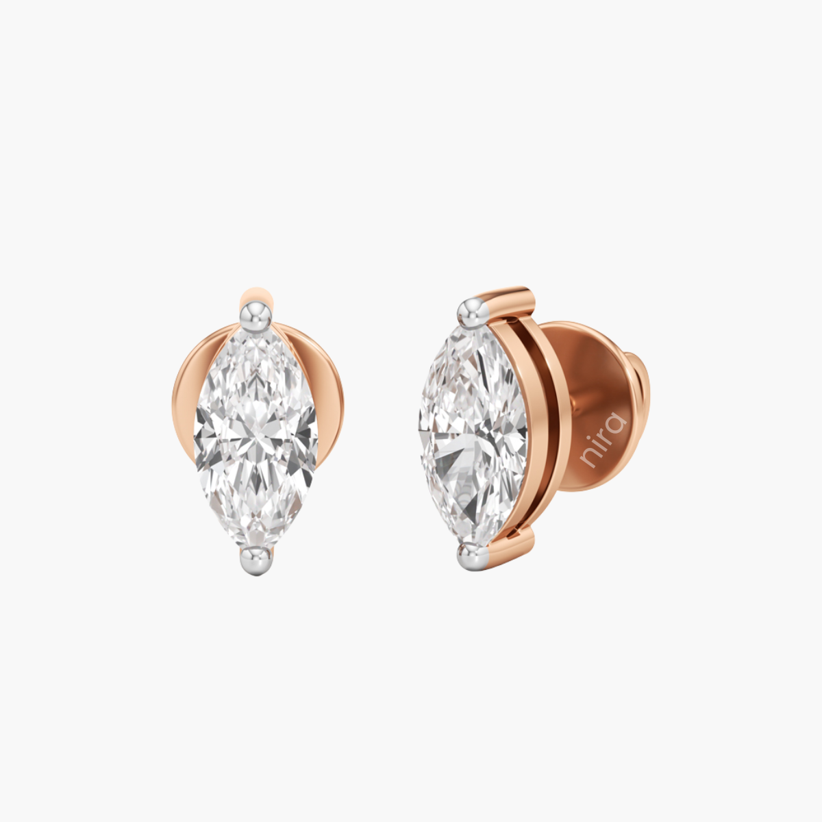 Marquise Flair Solitaire Studs