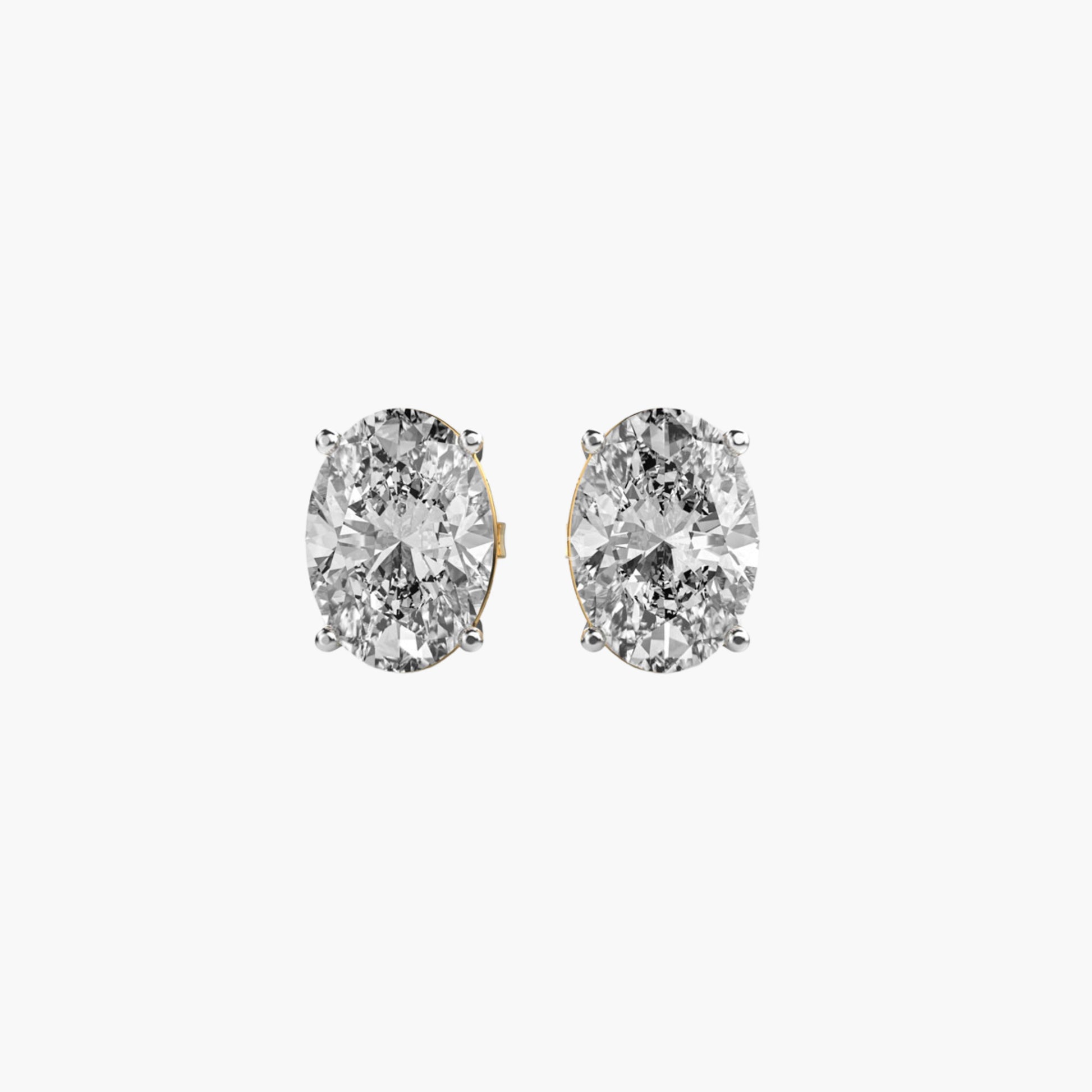 Elegance Oval Solitaire Studs