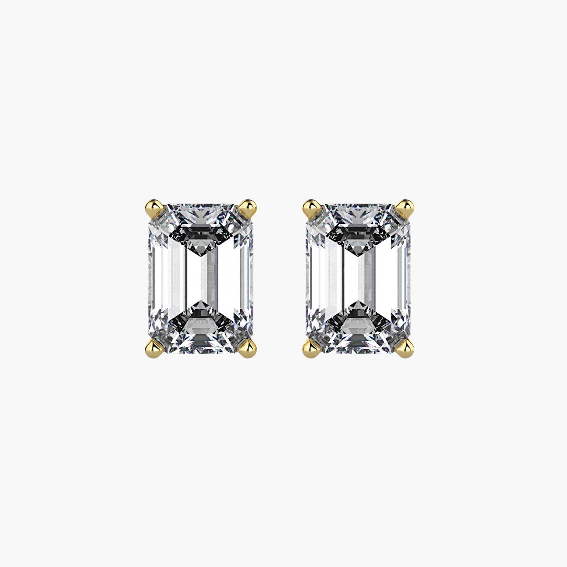 Verdant Emerald Solitaire Studs