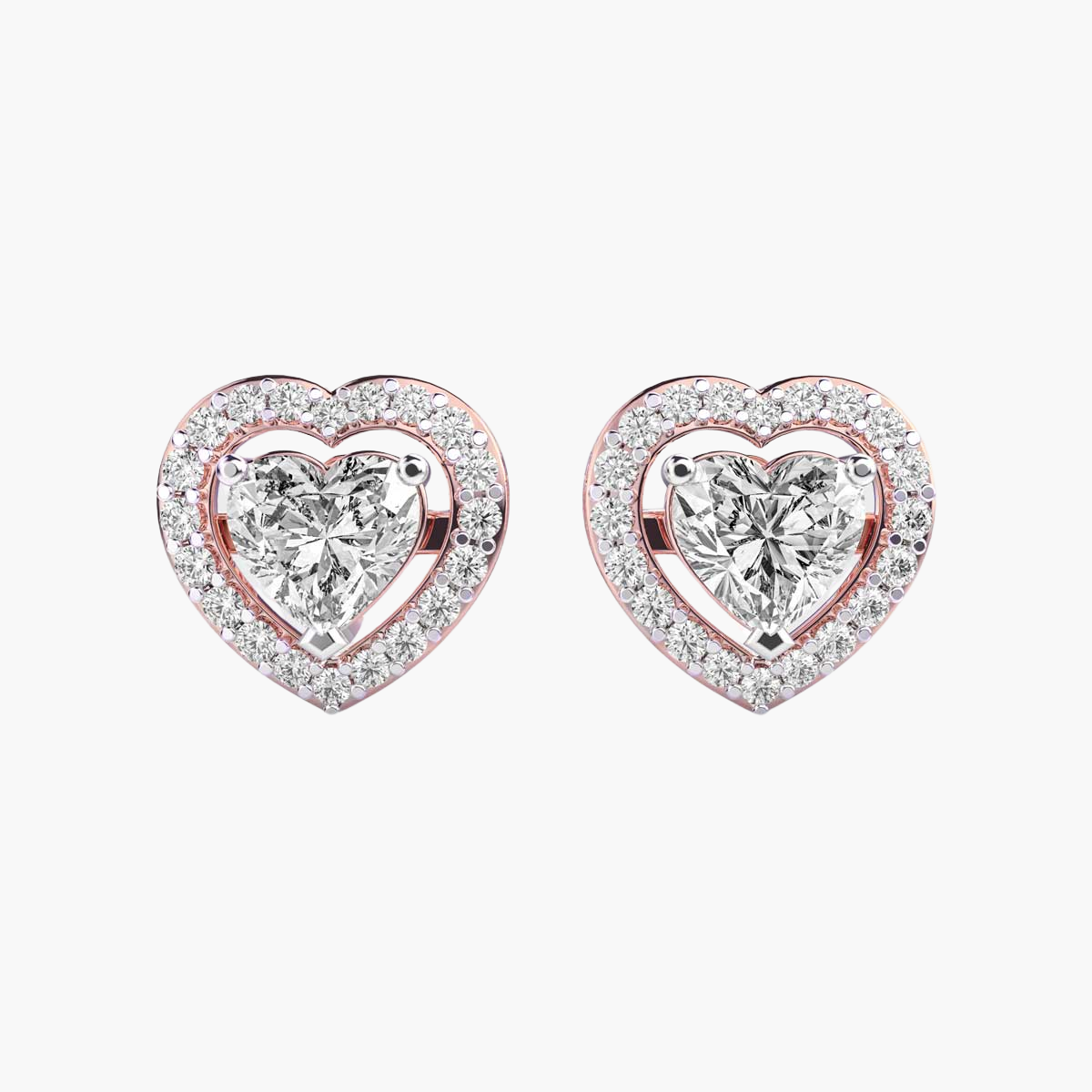 Heartbloom Solitaire Studs