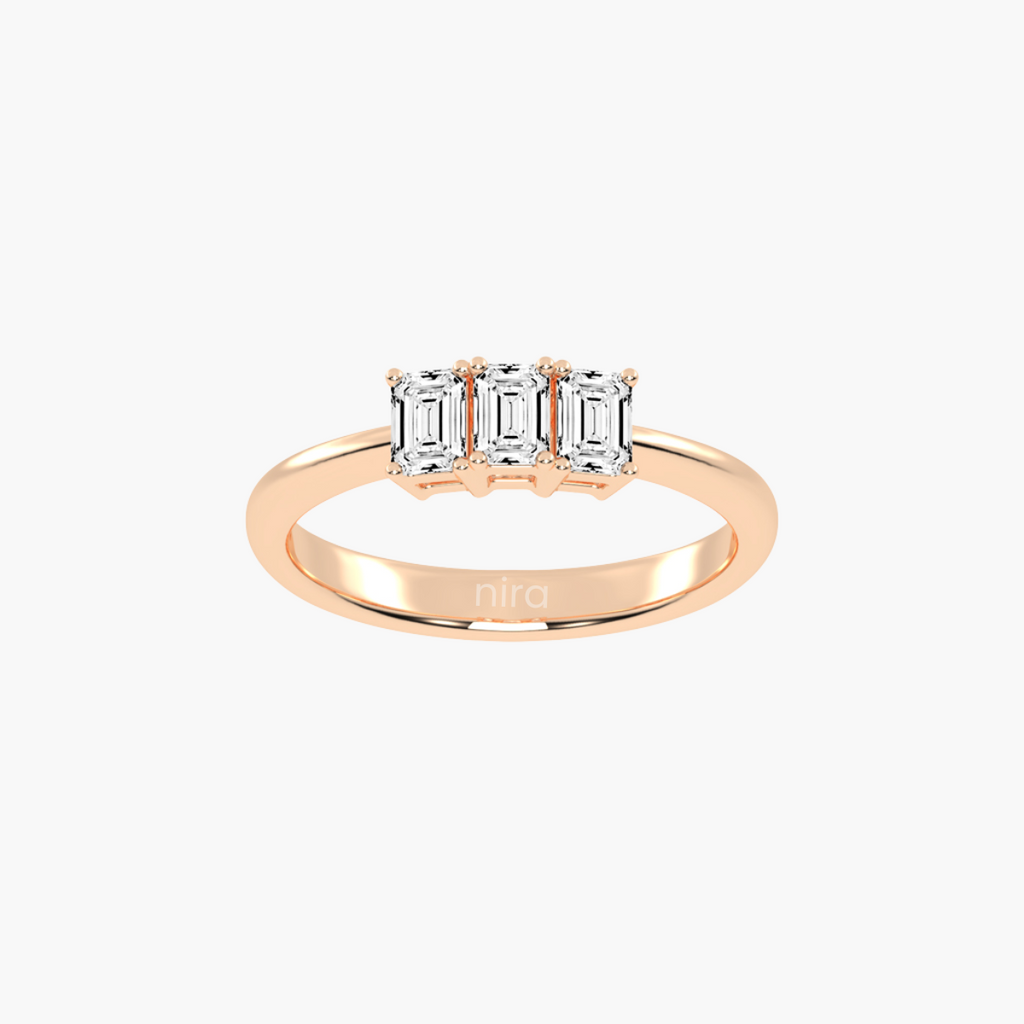 Emerald Trilogy 0.75 ct Ring