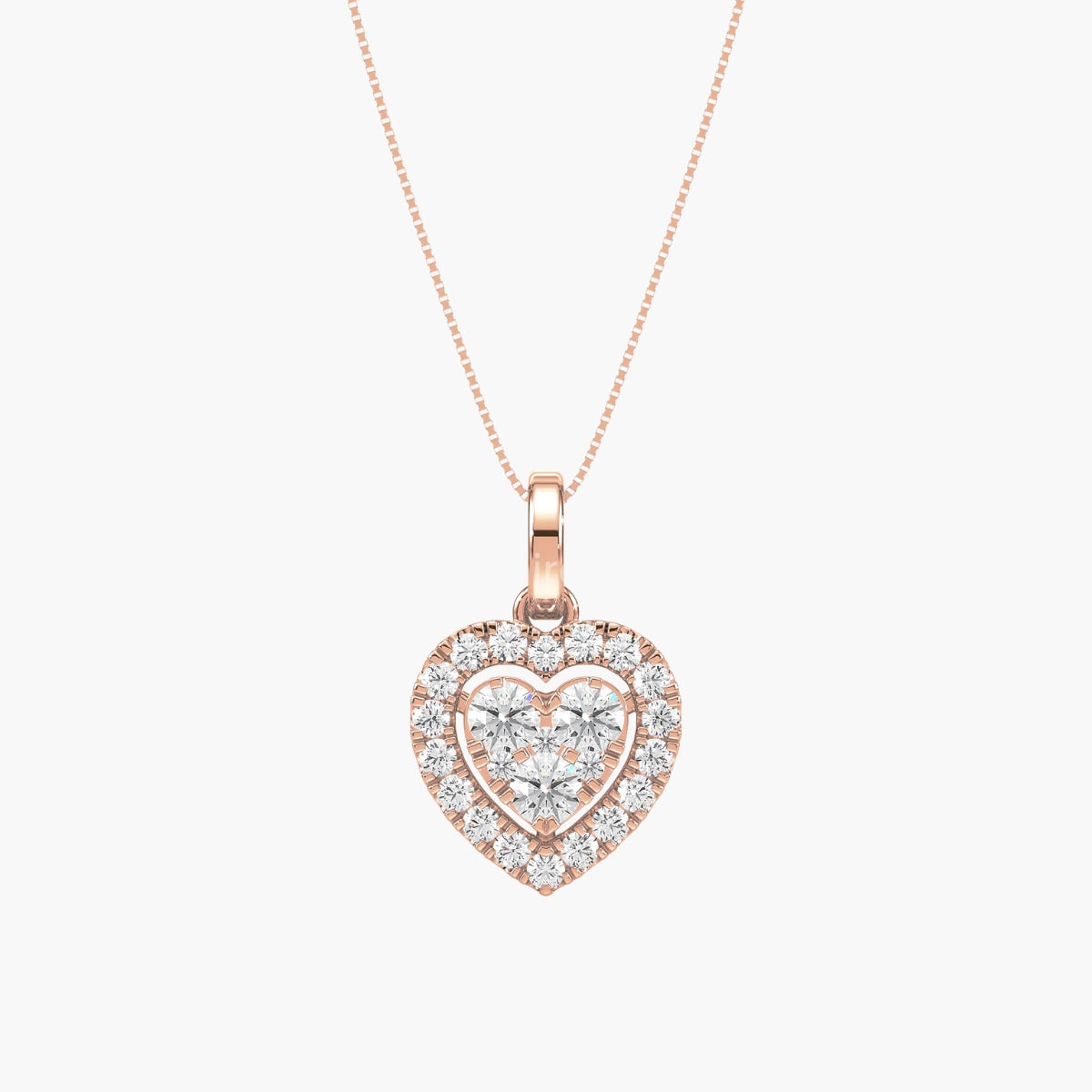 Heart Bloom Cluster Pendant