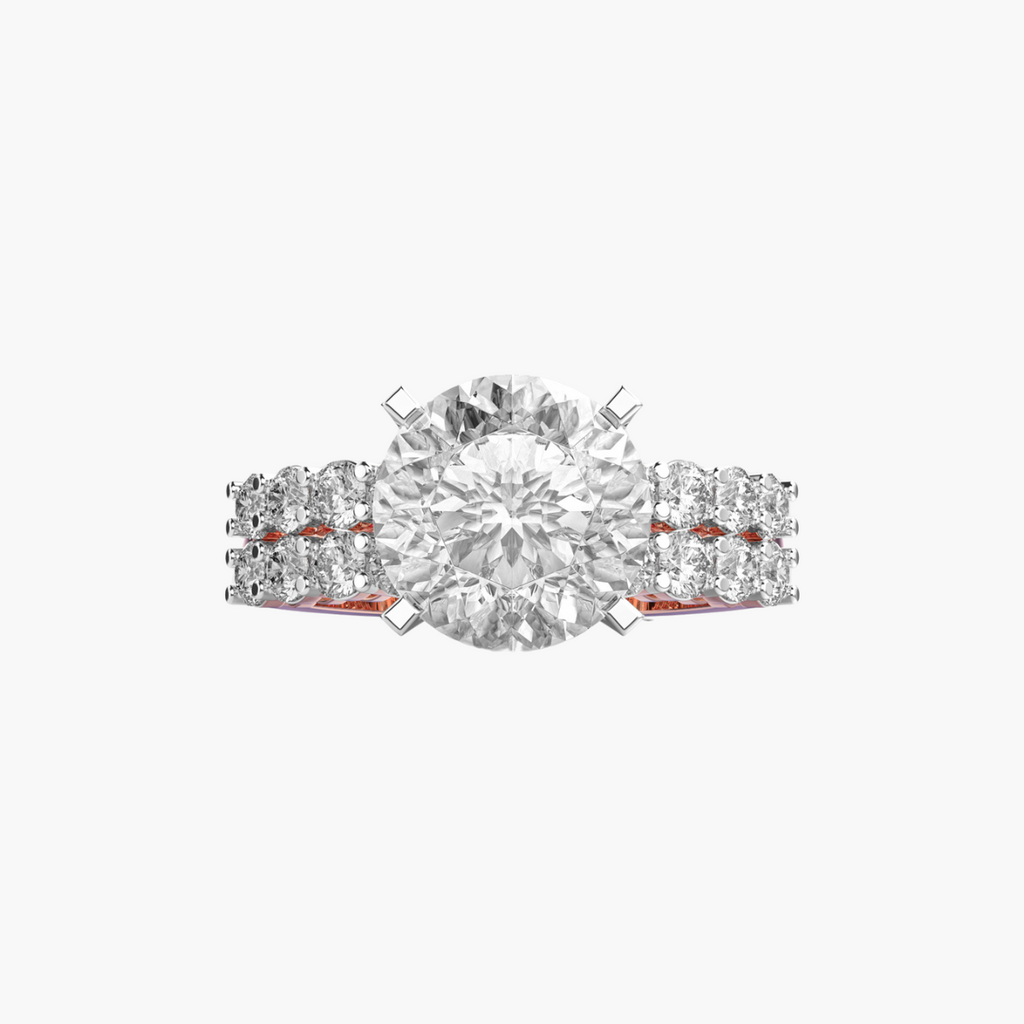 Royal Dual-Band 3 ct Round Solitaire Ring
