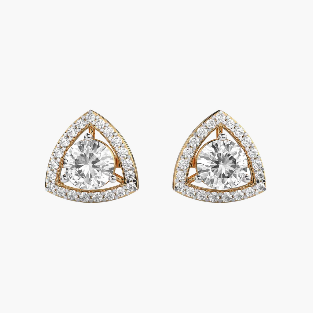 Prism Halo Solitaire Studs