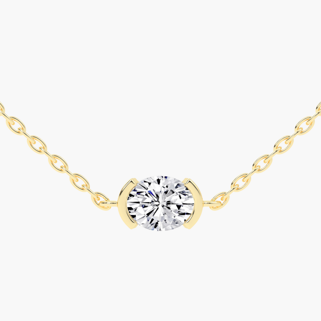 Everline Oval Solitaire Pendant