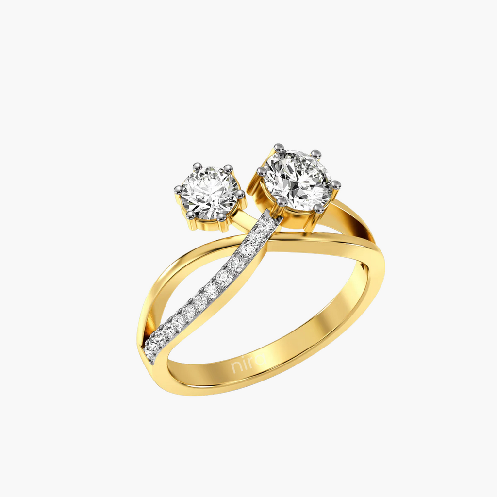 Twin Spark 1 ct Toi et Moi Ring