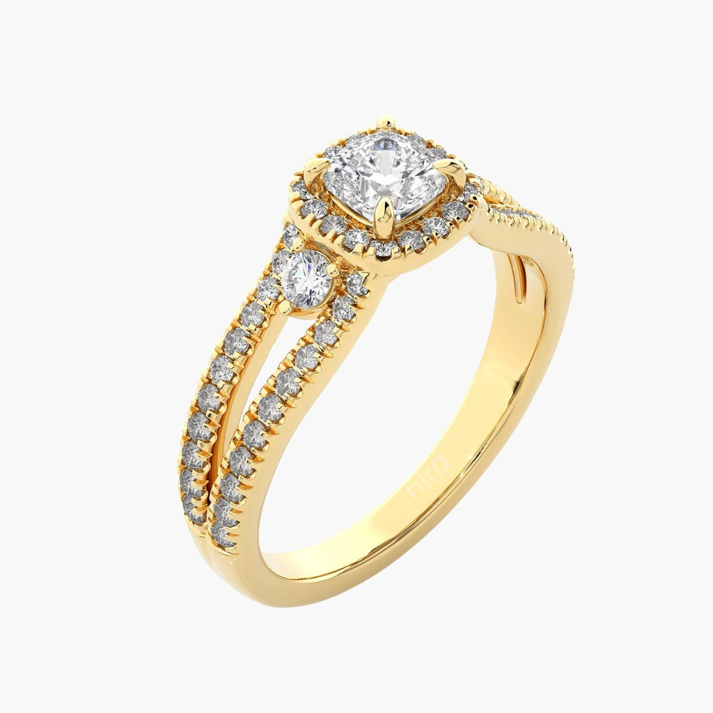 Seraph V-Curve Cushion Ring