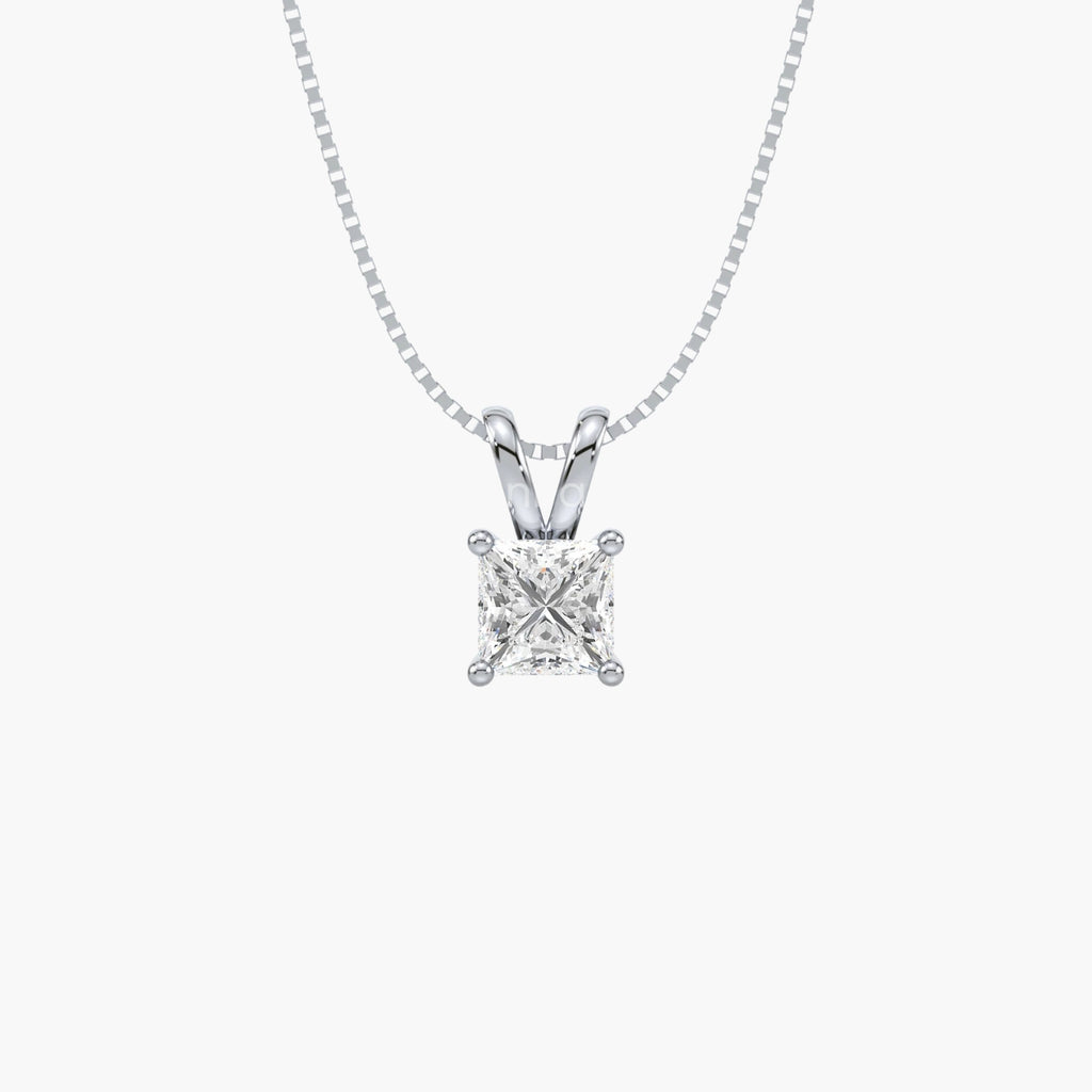 Crowned Princess Solitaire Pendant