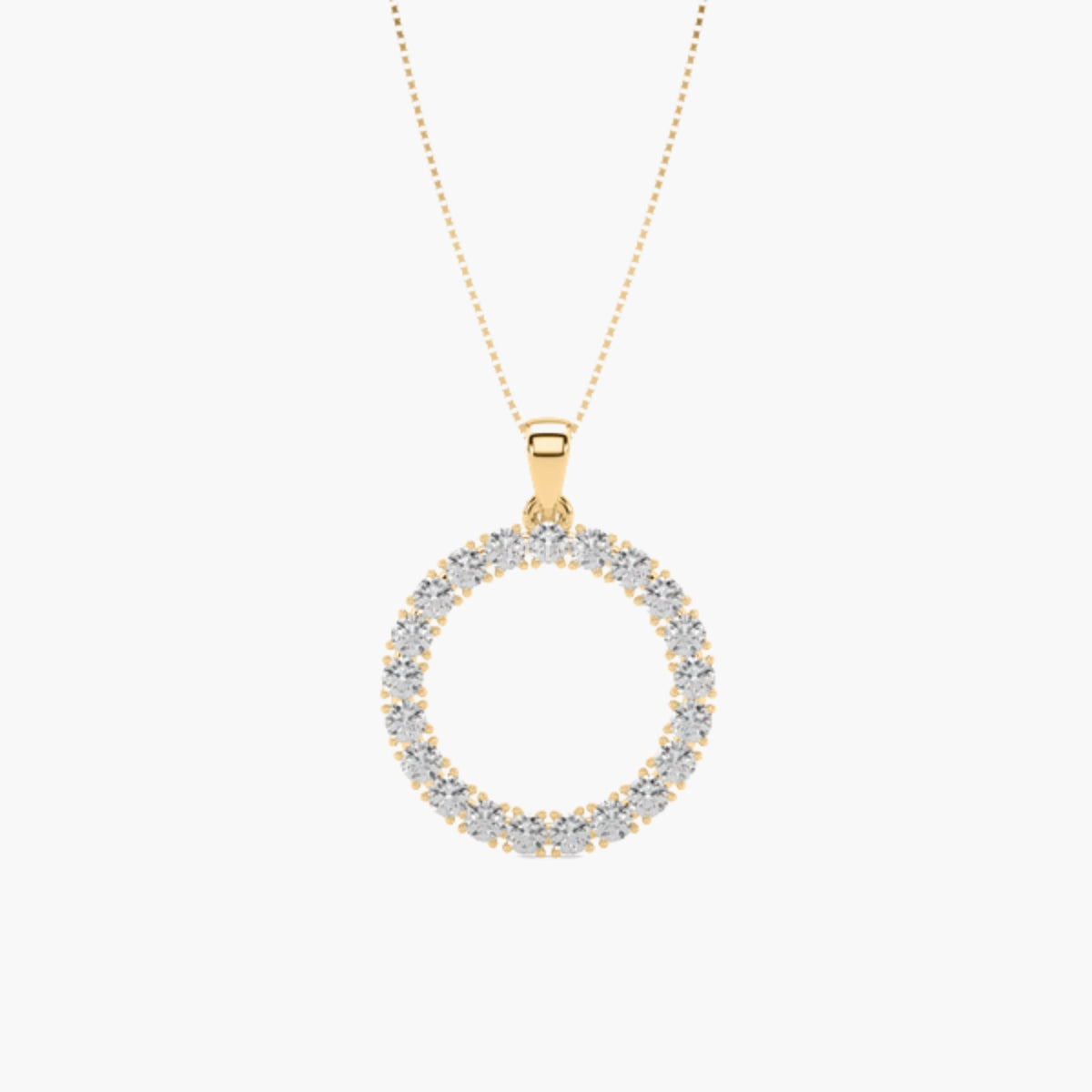 Orbit Charm Circle Pendant