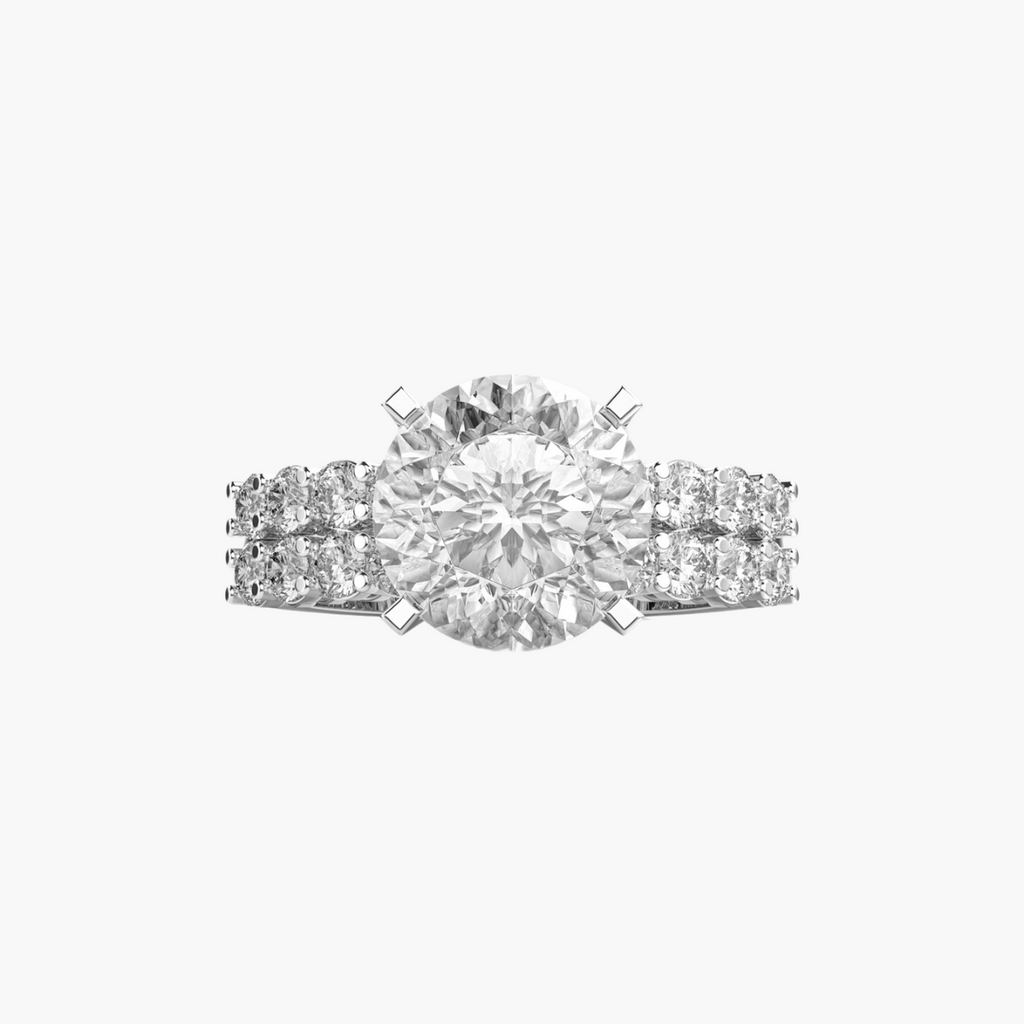 Royal Dual-Band 3 ct Round Solitaire Ring