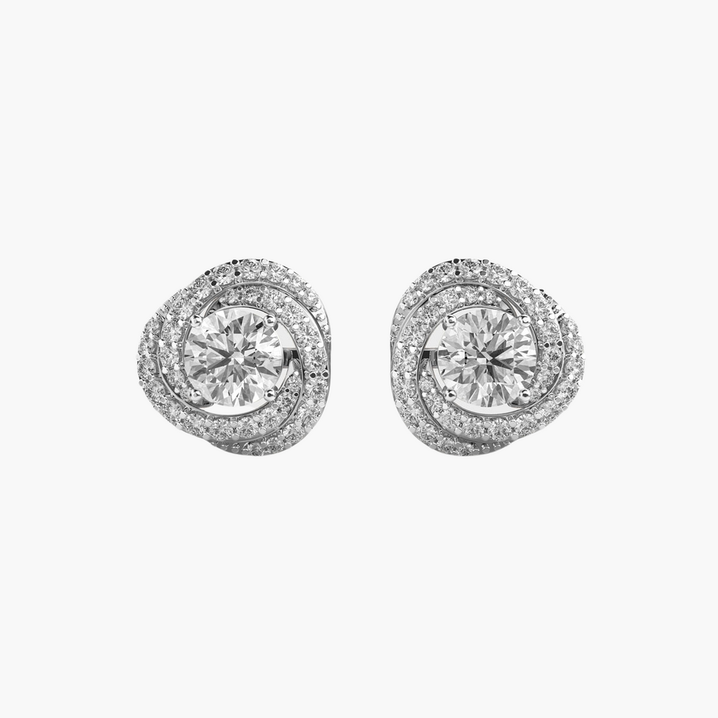 Galaxy Twist Solitaire Studs