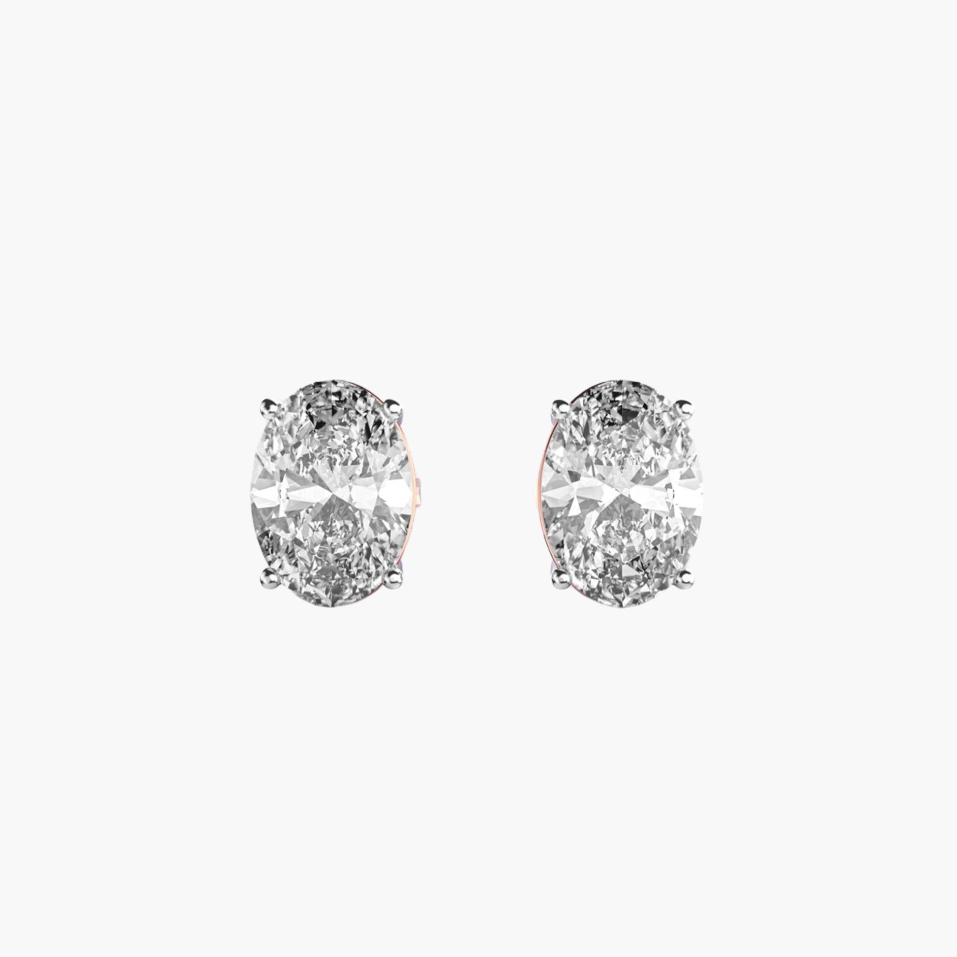 Elegance Oval Solitaire Studs
