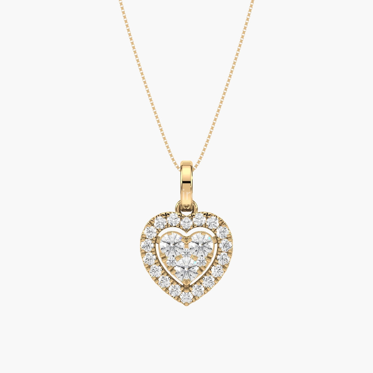 Heart Bloom Cluster Pendant