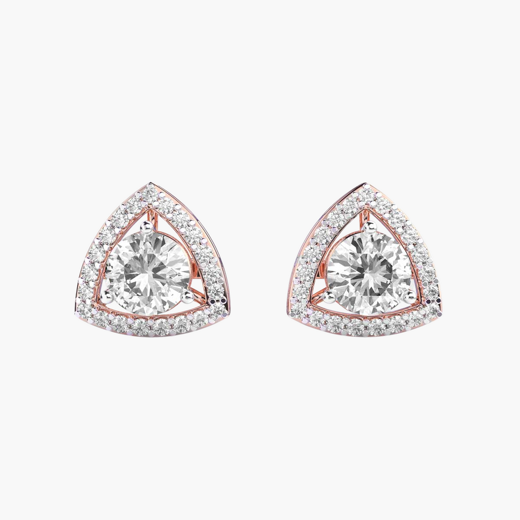 Prism Halo Solitaire Studs