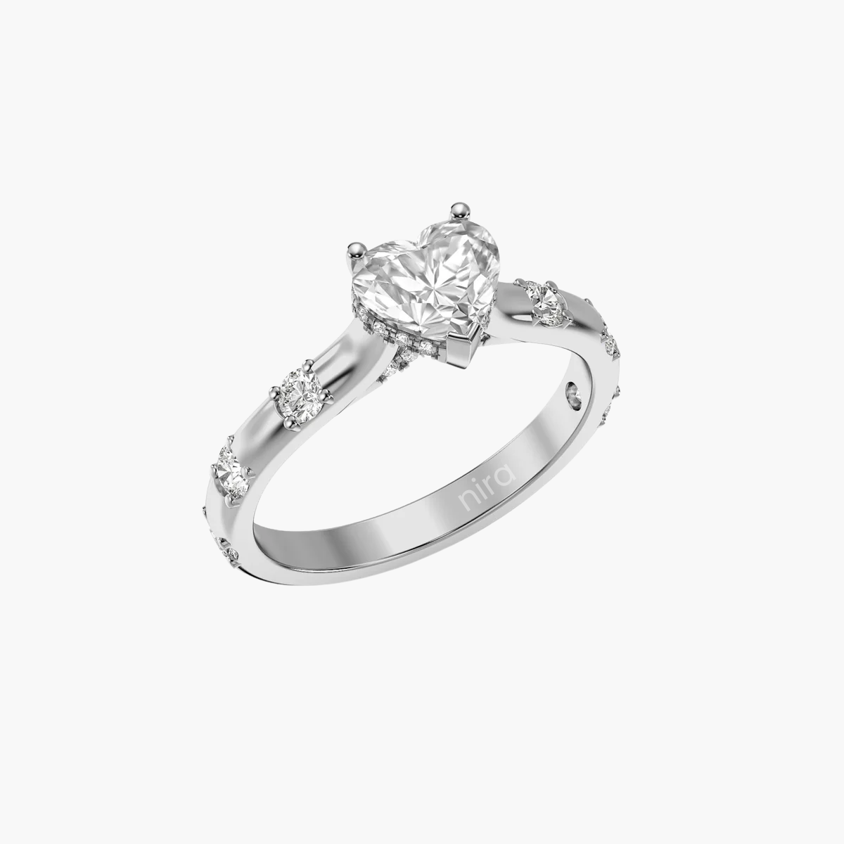 Heartbeat 1.5 ct Heart Solitaire Ring