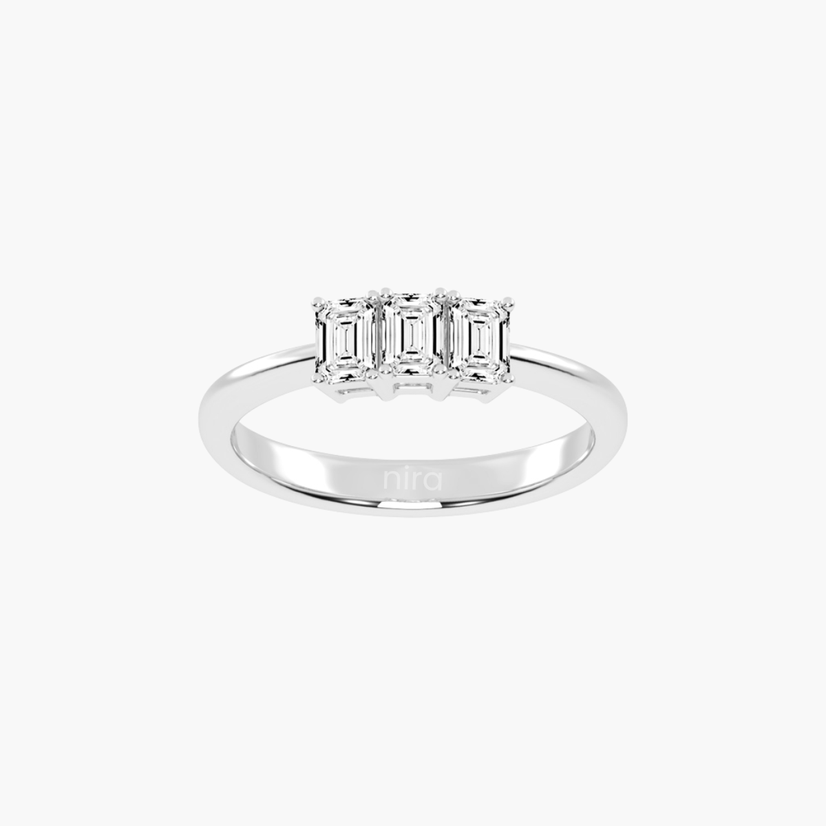 Emerald Trilogy 0.75 ct Ring