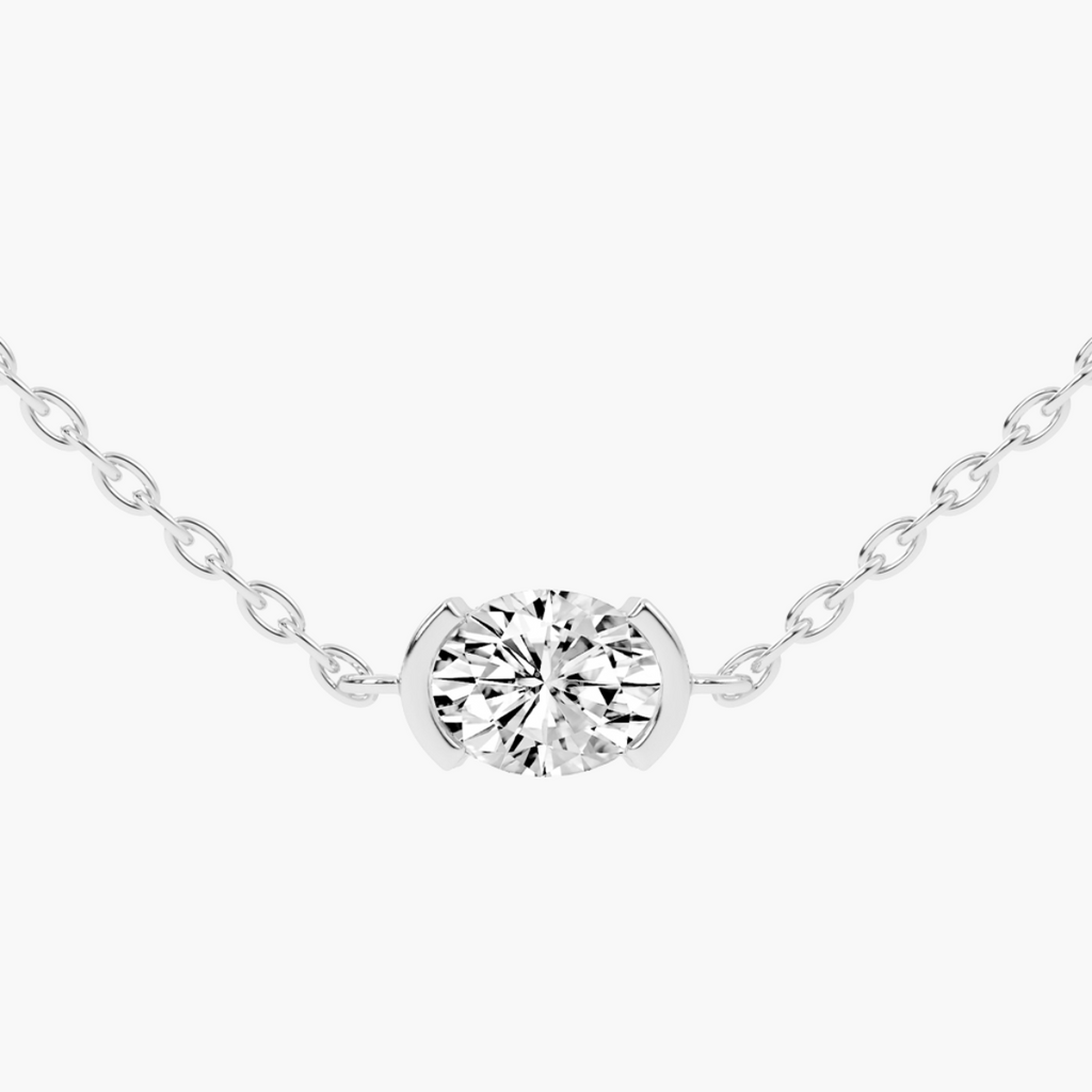 Everline Oval Solitaire Pendant