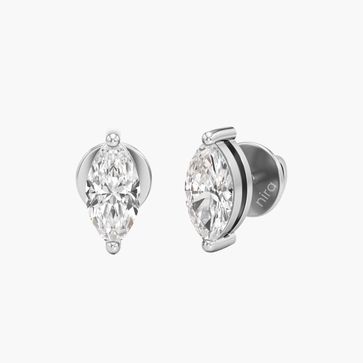 Marquise Flair Solitaire Studs
