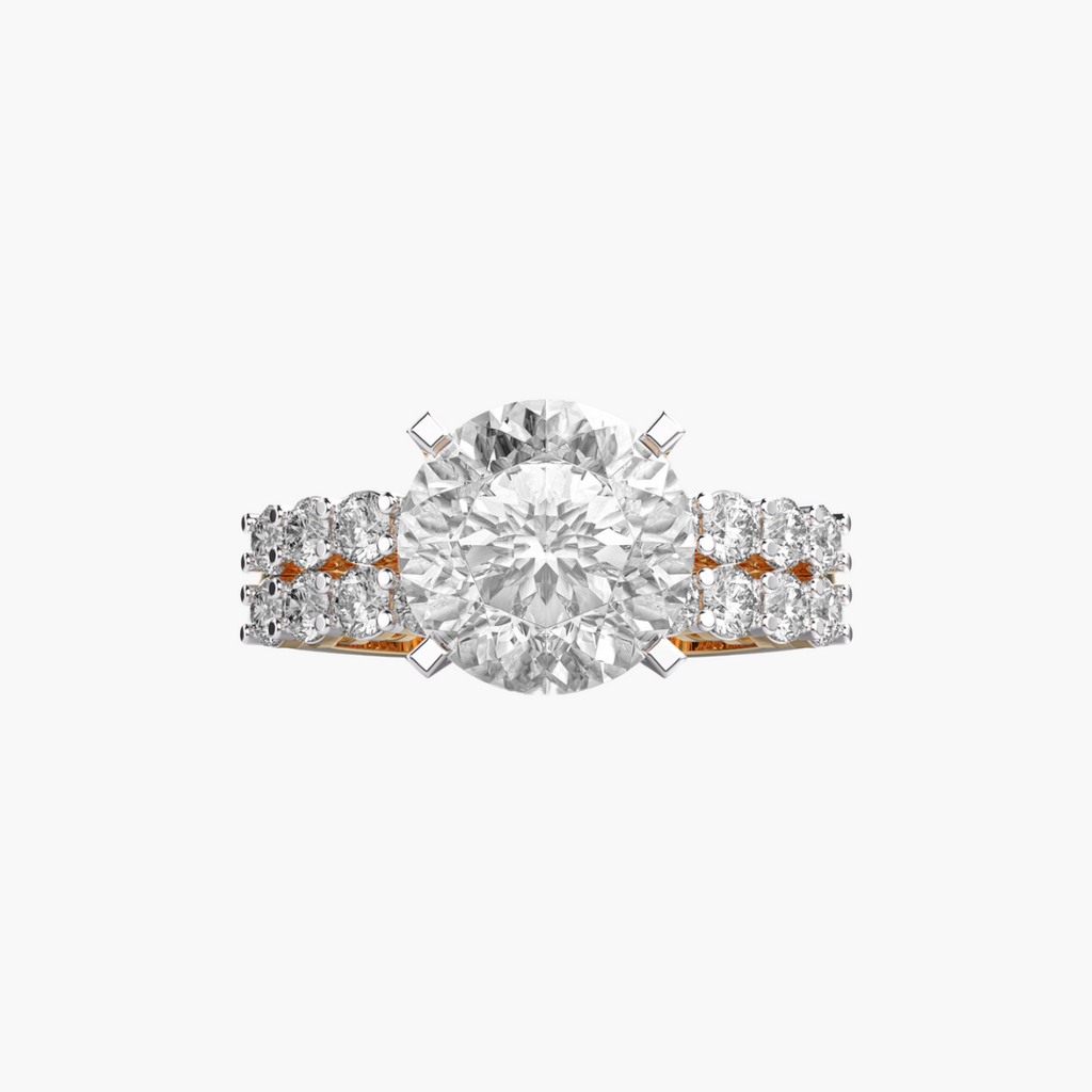 Royal Dual-Band 3 ct Round Solitaire Ring