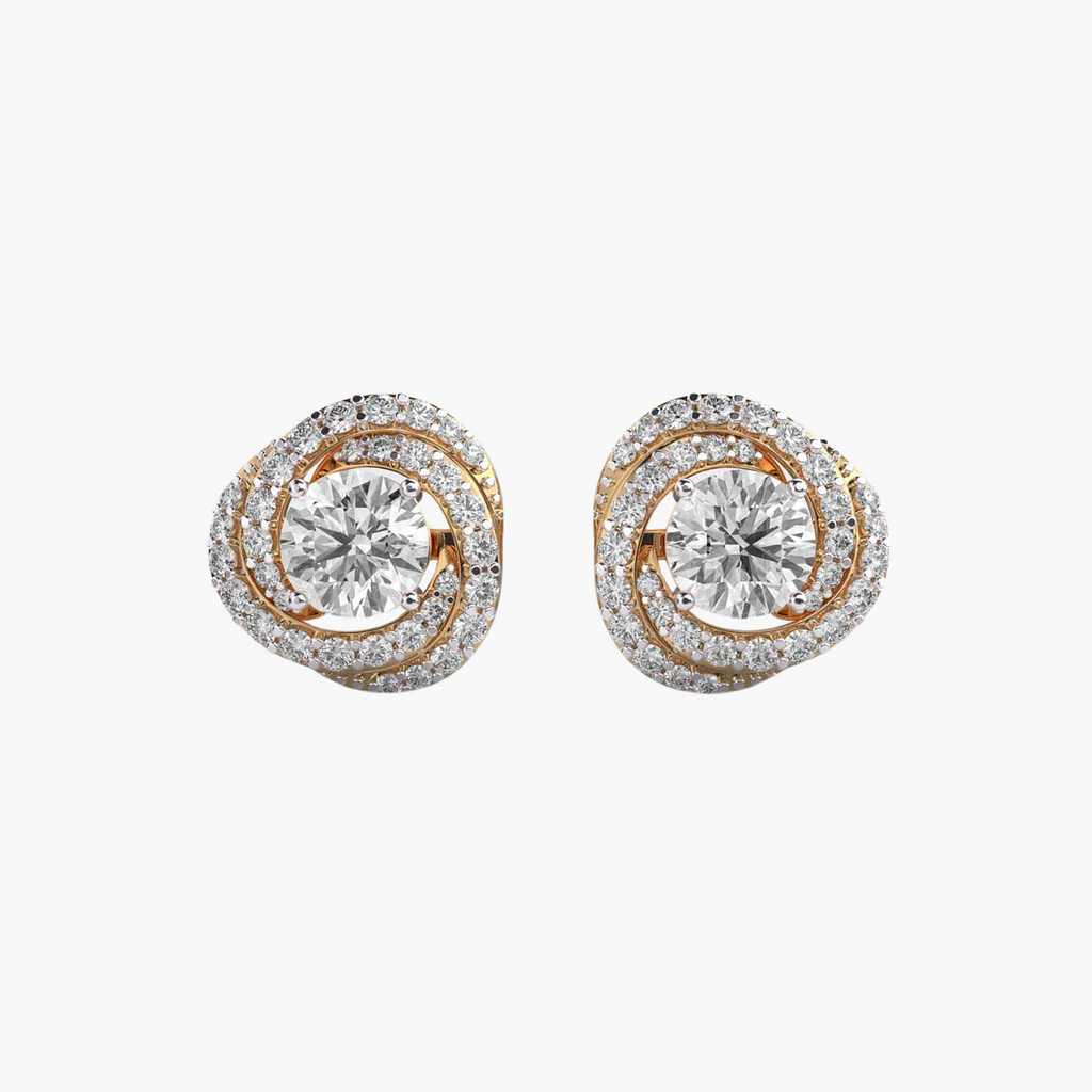 Galaxy Twist Solitaire Studs