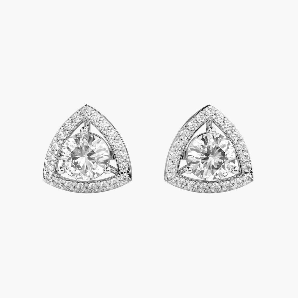 Prism Halo Solitaire Studs