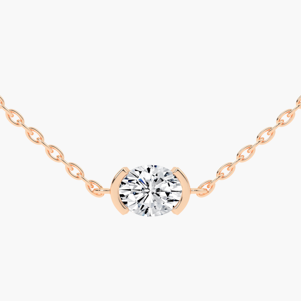 Everline Oval Solitaire Pendant
