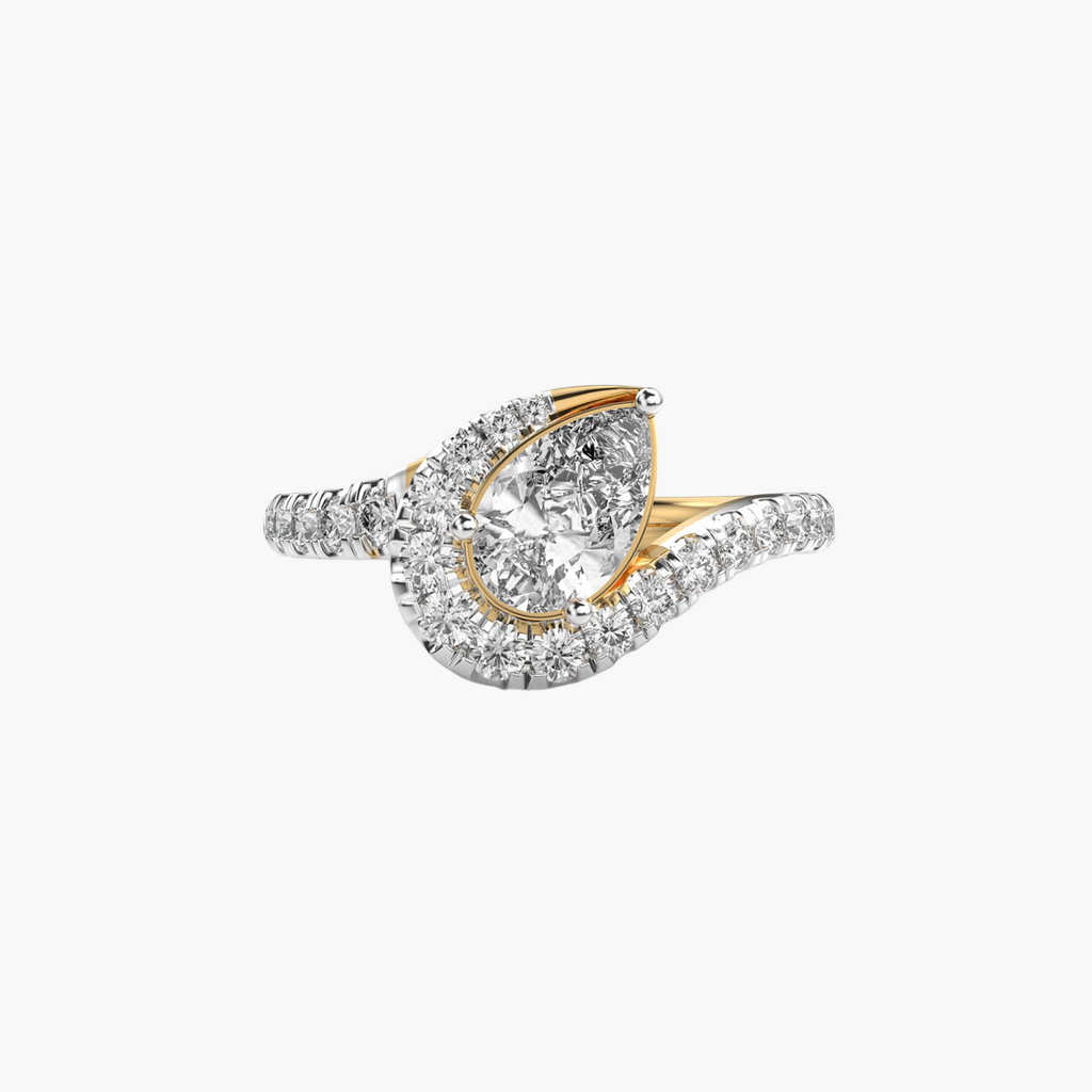Sunlit Pear 1 ct Solitaire Ring