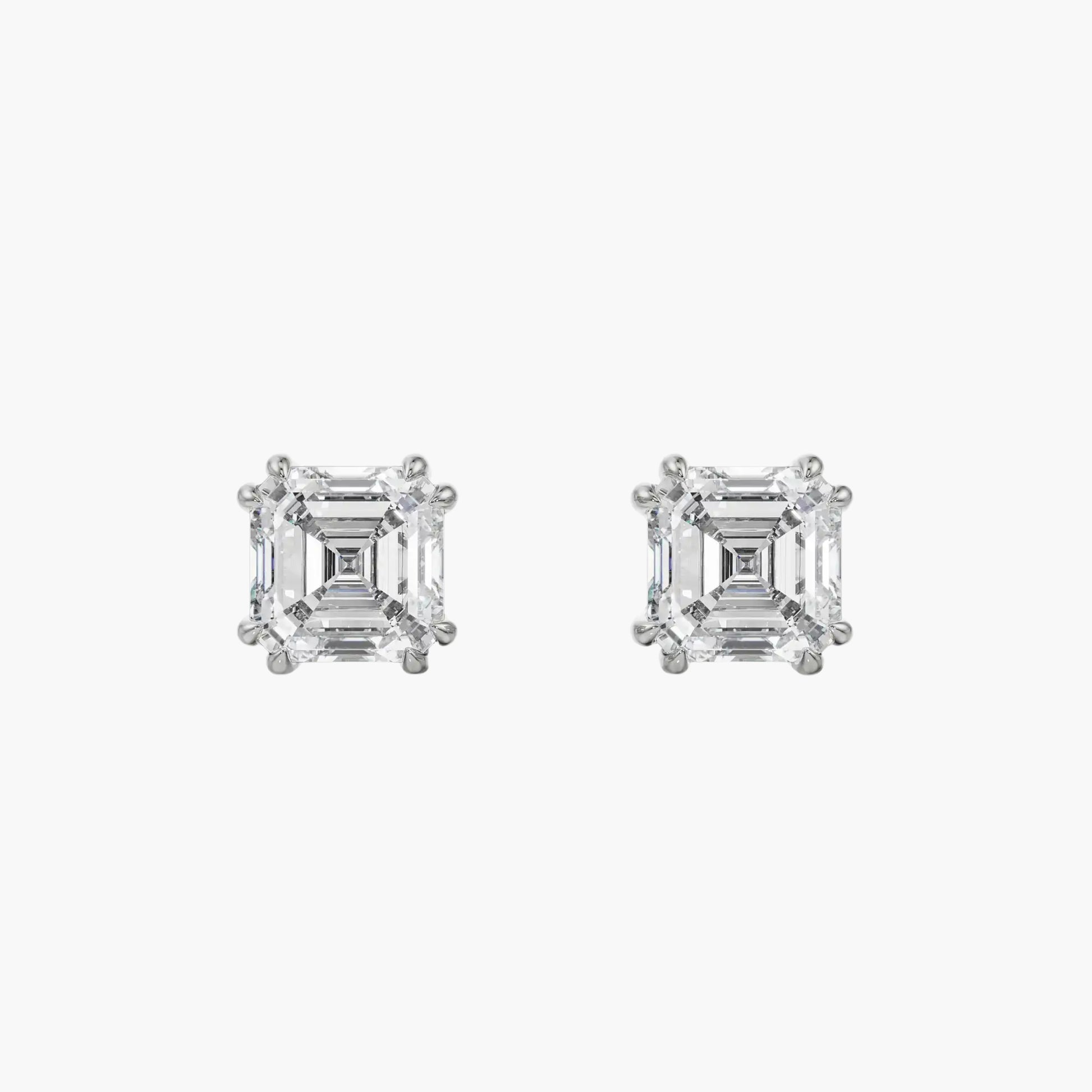 Metro Asscher Solitaire Studs