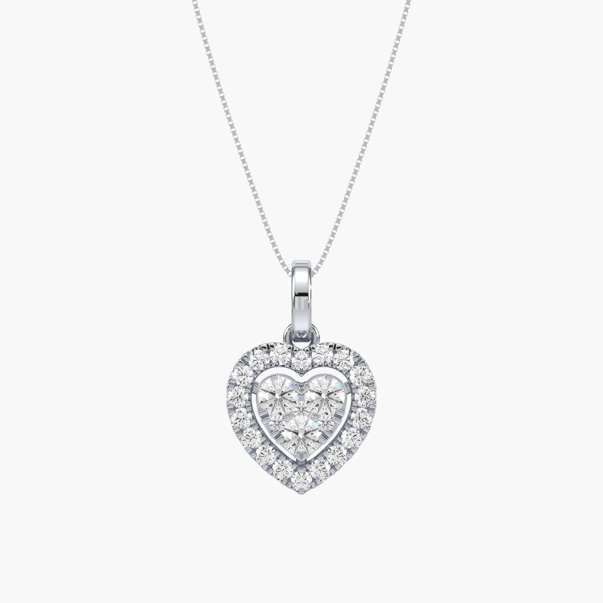 Heart Bloom Cluster Pendant