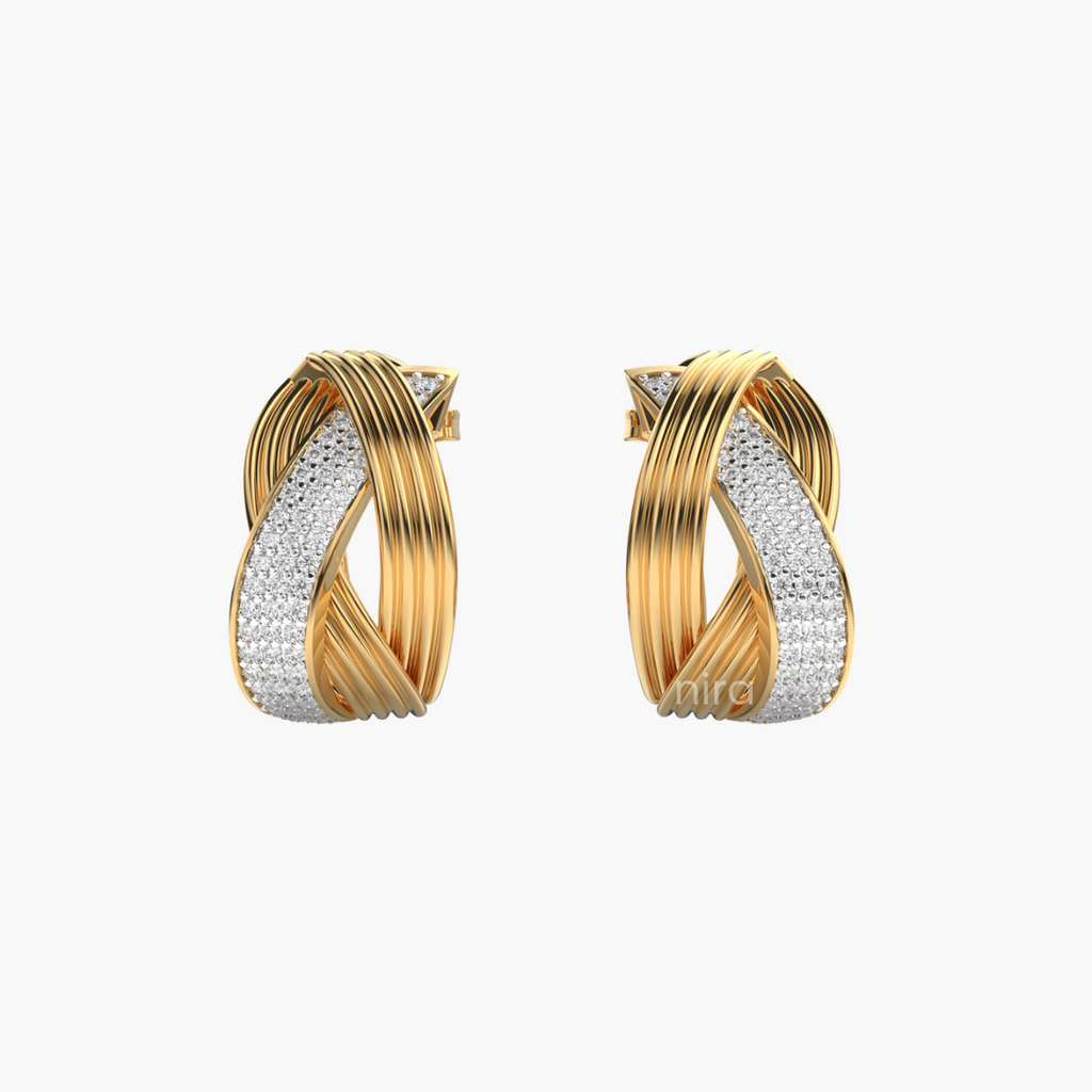Tied Harmony Cluster Diamond Studs