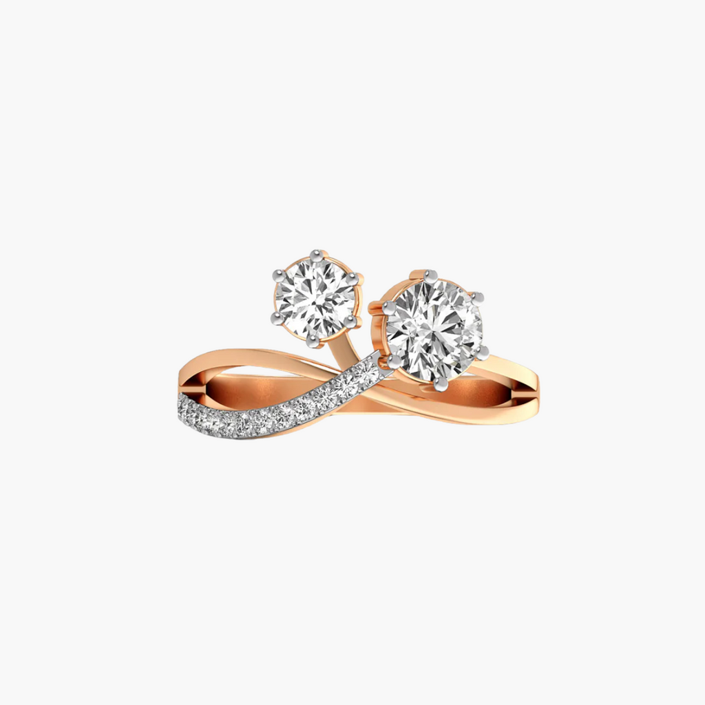 Twin Spark 1 ct Toi et Moi Ring