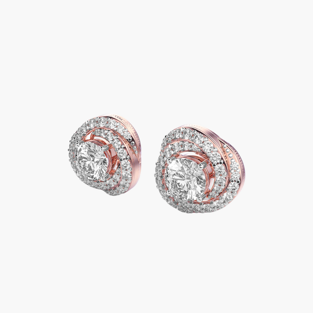 Galaxy Twist Solitaire Studs