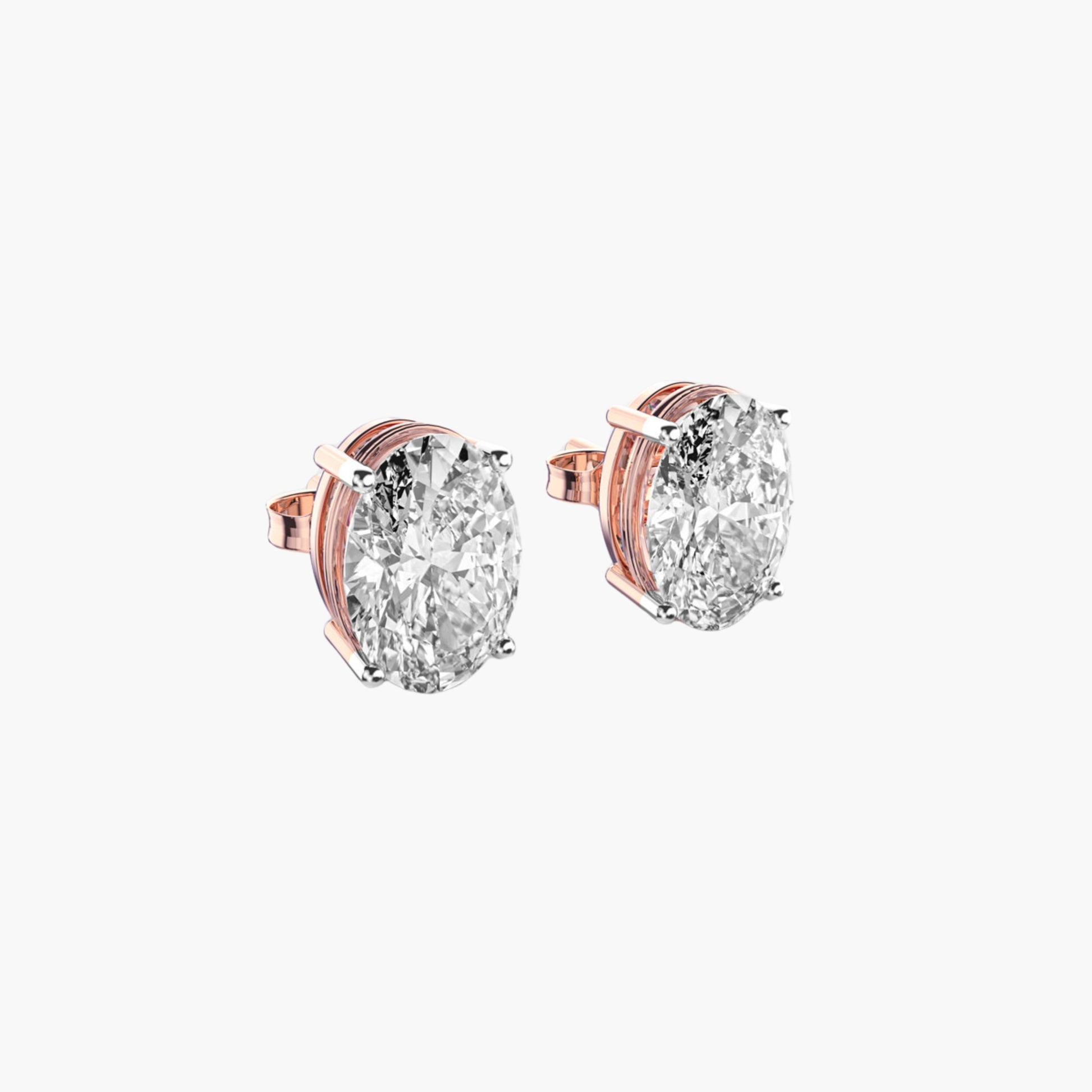Elegance Oval Solitaire Studs