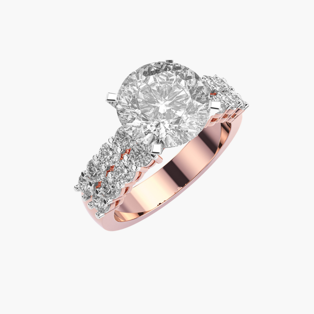 Royal Dual-Band 3 ct Round Solitaire Ring