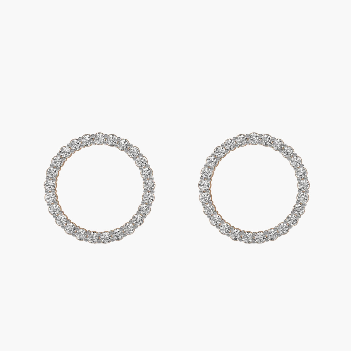 Orbit Hoop Diamond Earrings