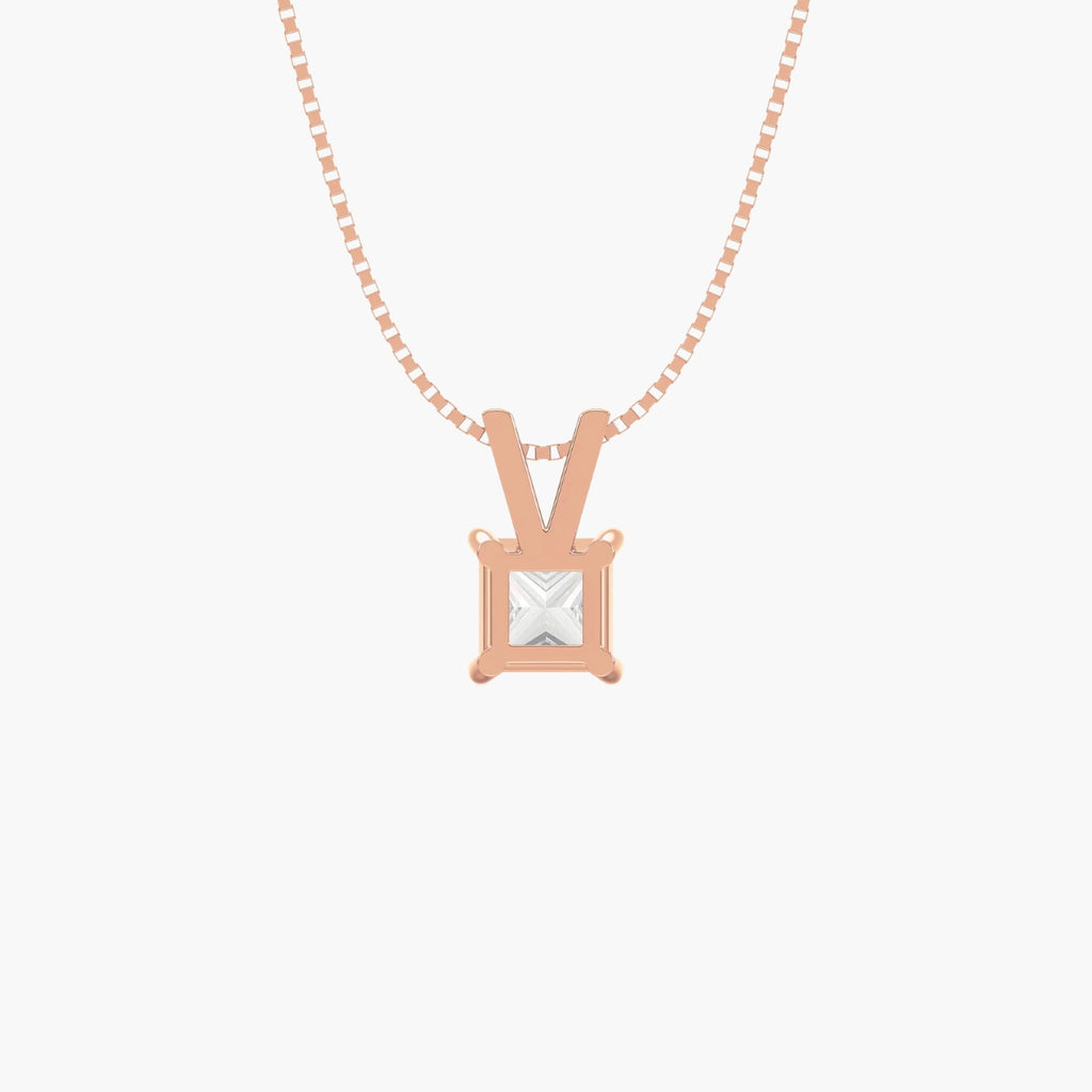 Crowned Princess Solitaire Pendant