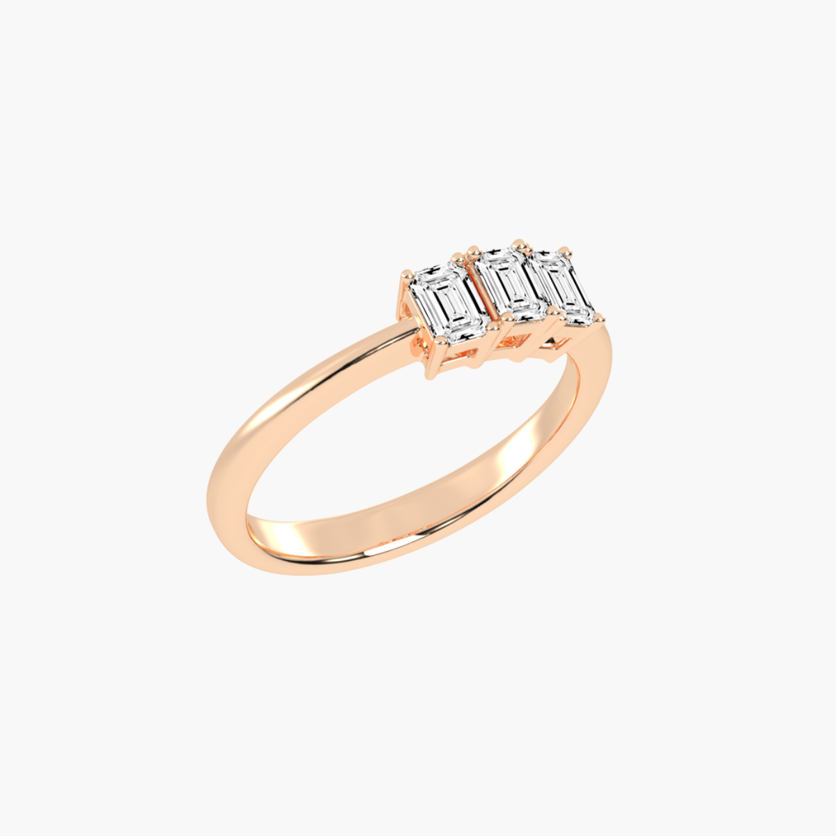 Emerald Trilogy 0.75 ct Ring