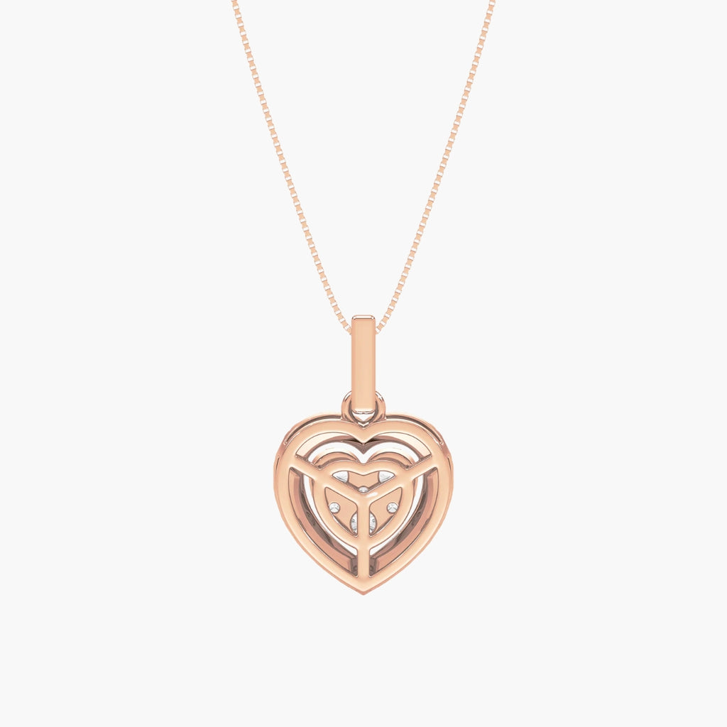 Heart Bloom Cluster Pendant