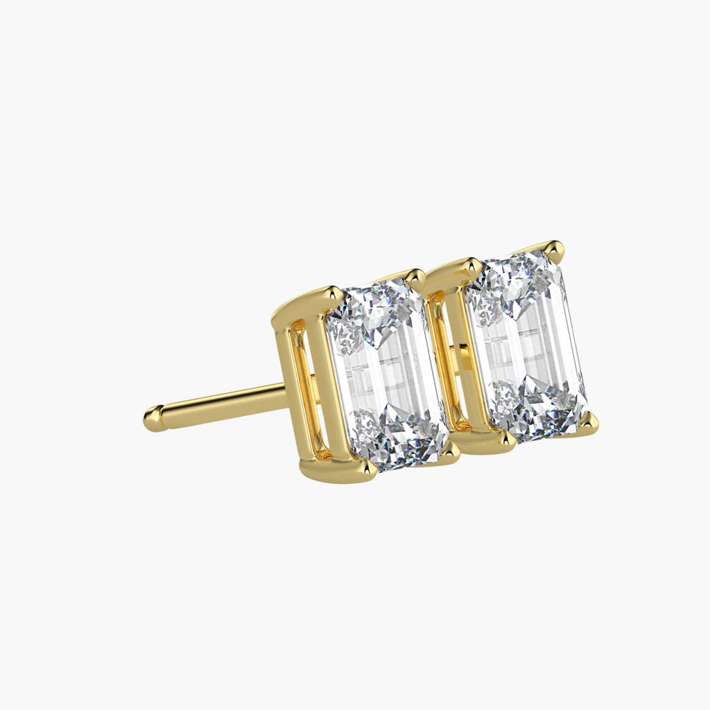 Verdant Emerald Solitaire Studs