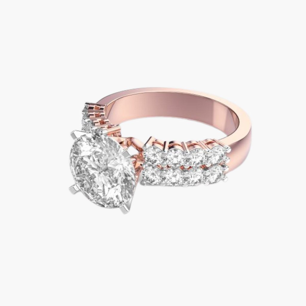 Royal Dual-Band 3 ct Round Solitaire Ring