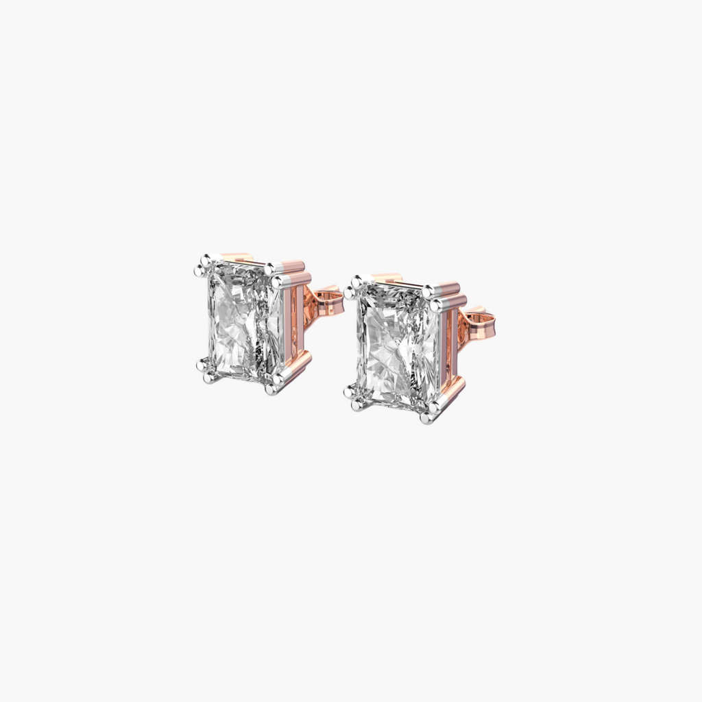 Radiant Aura Solitaire Studs