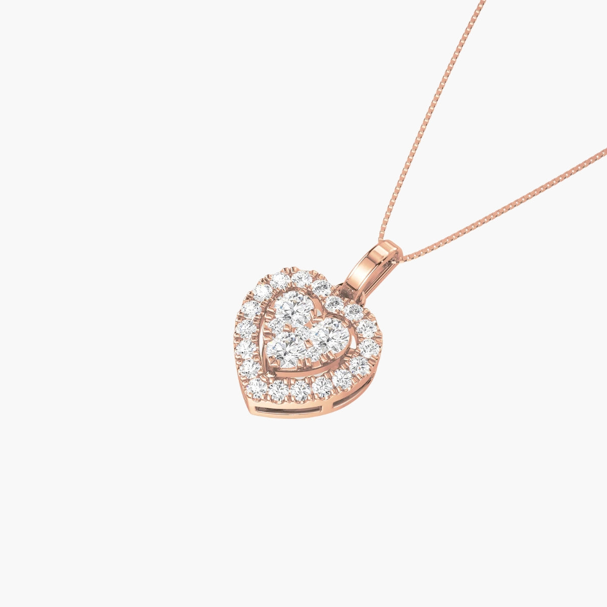 Heart Bloom Cluster Pendant