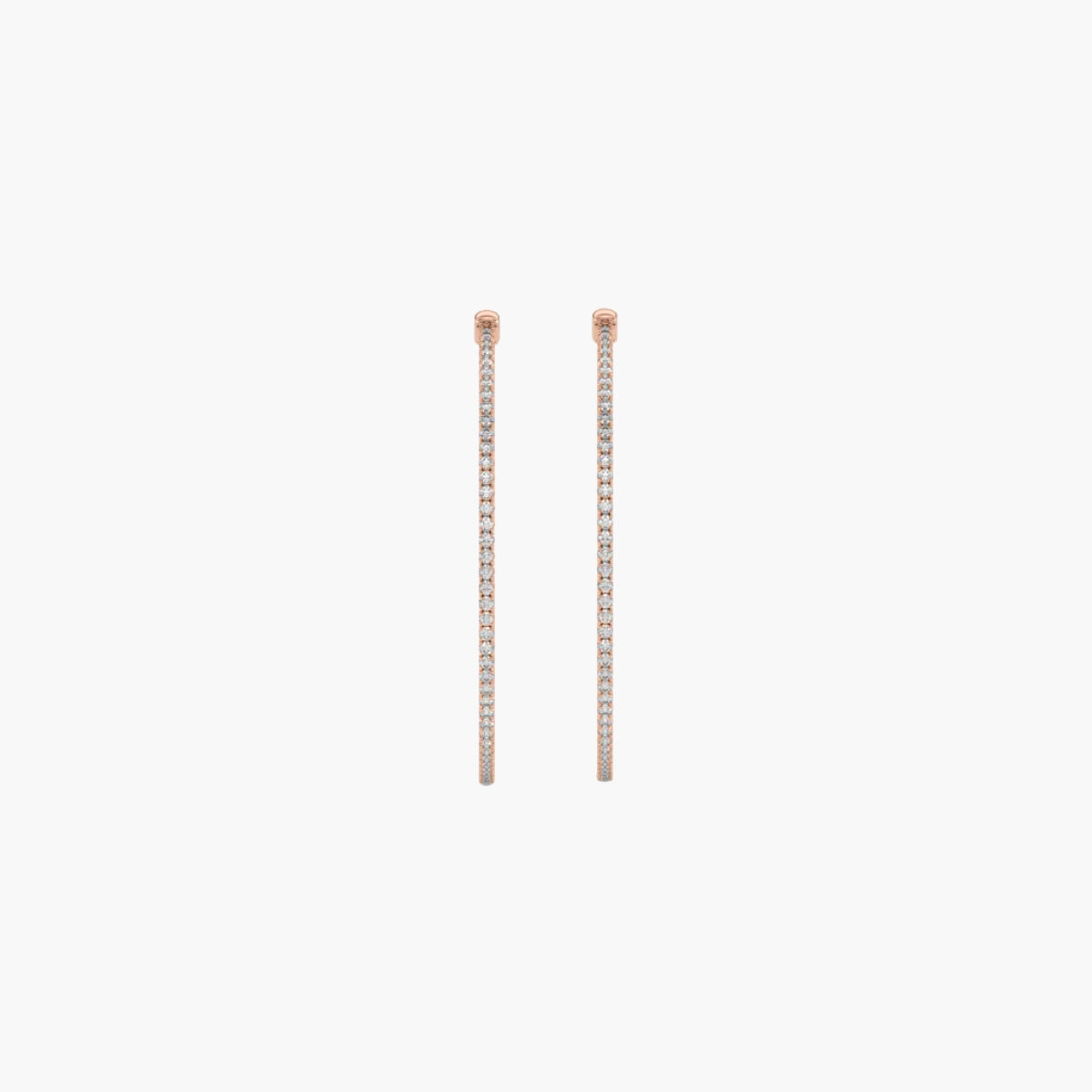 Classic Hoop Diamond Earrings