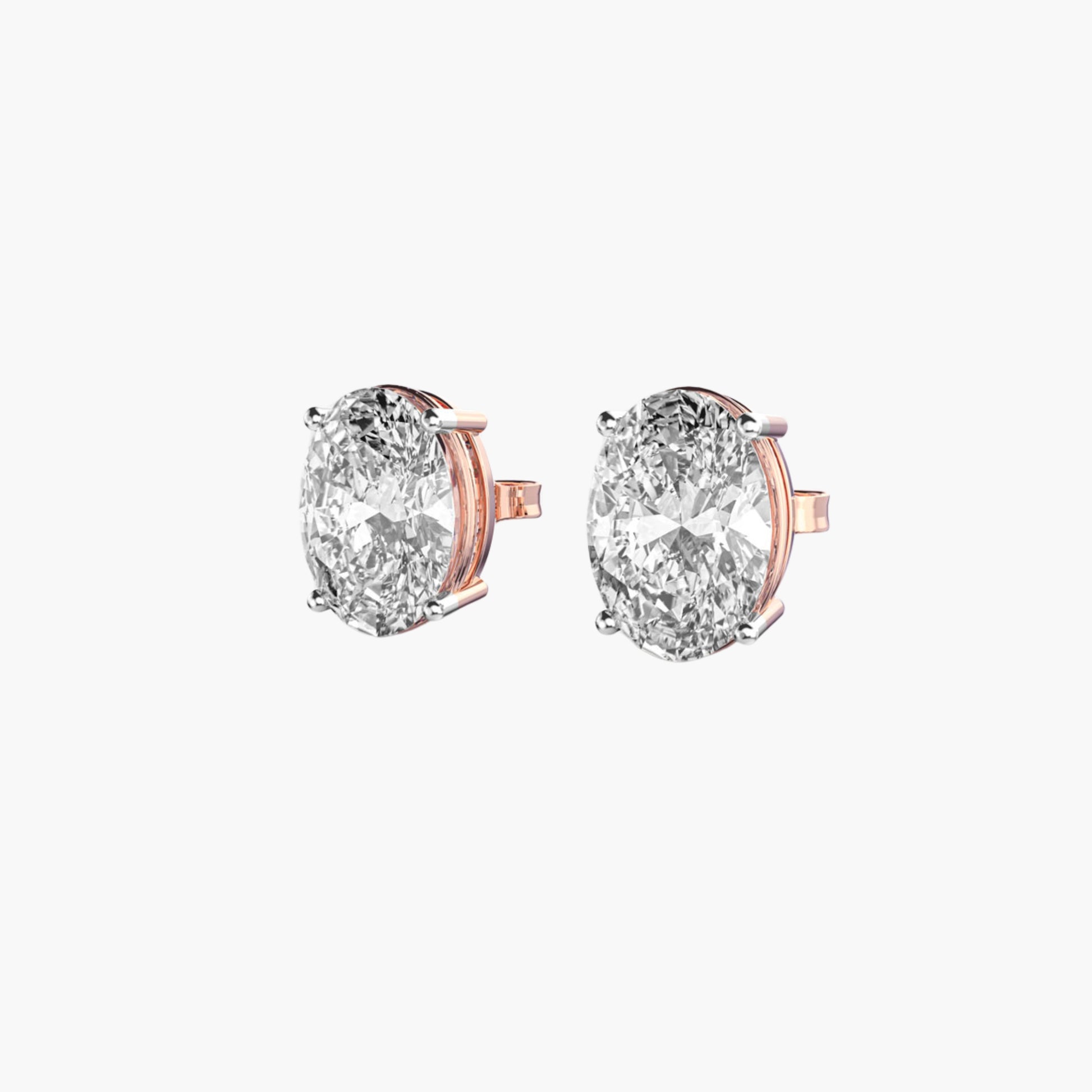 Elegance Oval Solitaire Studs