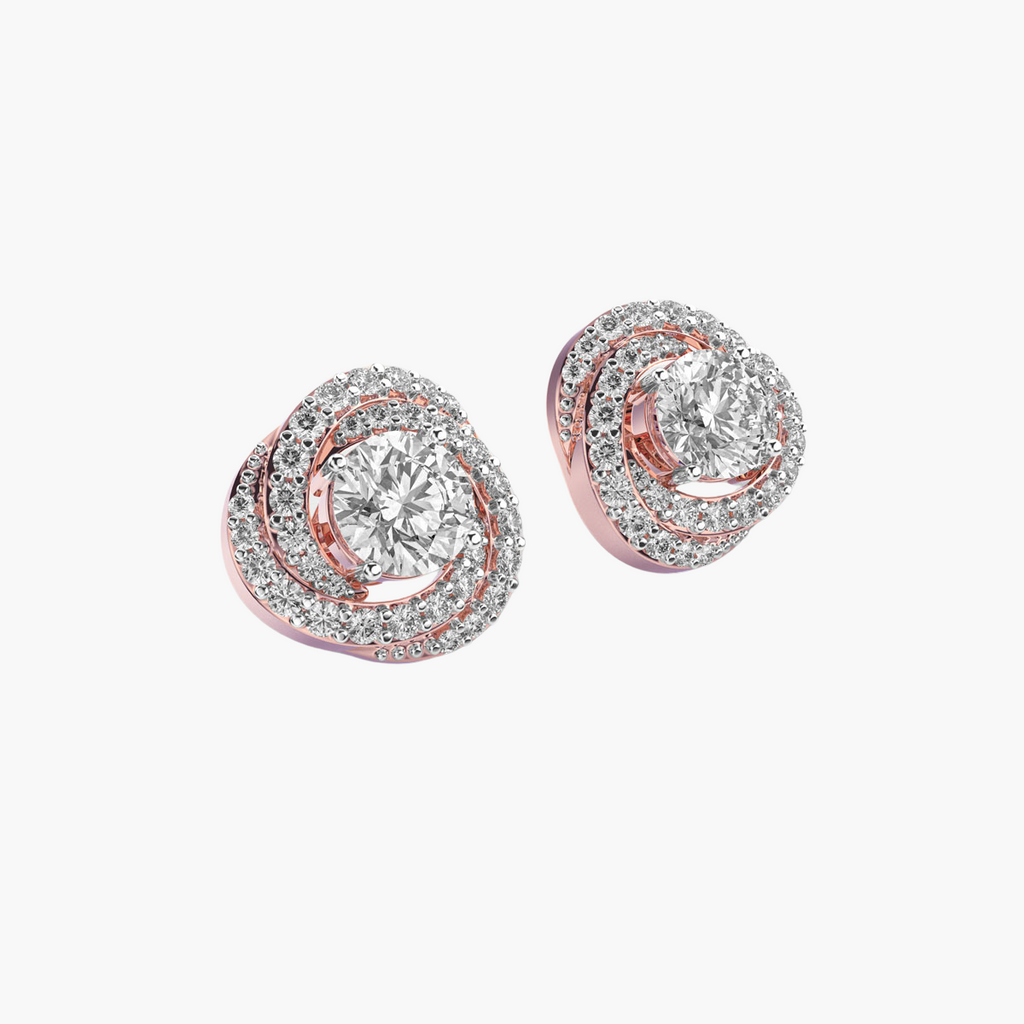 Galaxy Twist Solitaire Studs