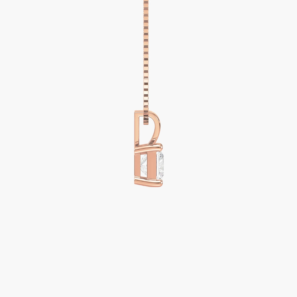 Crowned Princess Solitaire Pendant