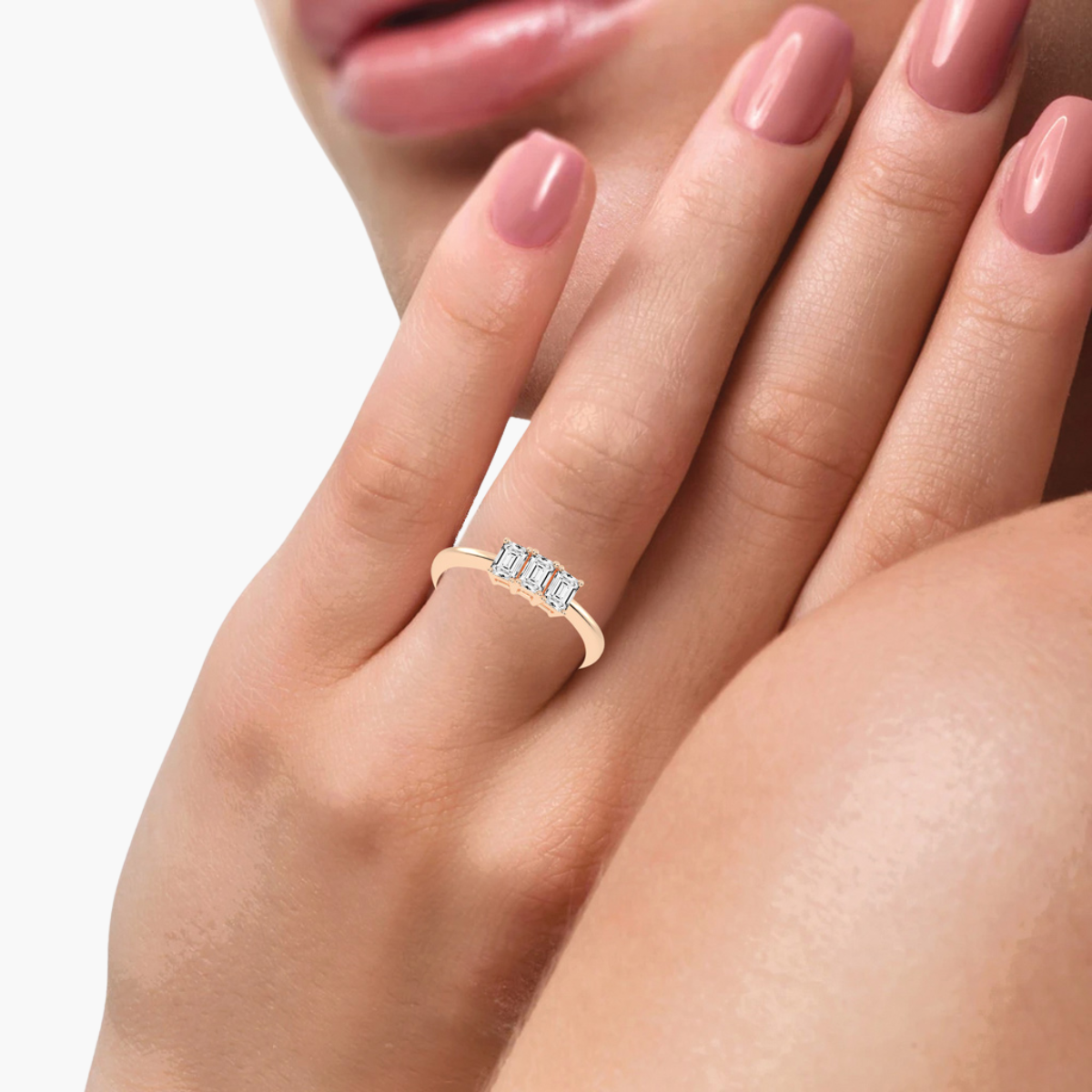 Emerald Trilogy 0.75 ct Ring