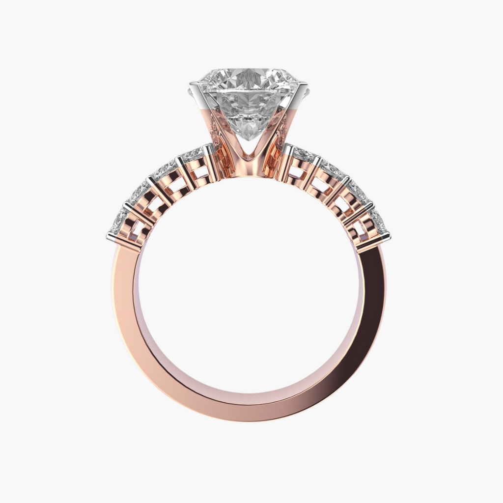 Royal Dual-Band 3 ct Round Solitaire Ring