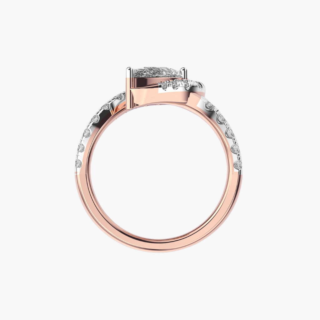 Sunlit Pear 1 ct Solitaire Ring