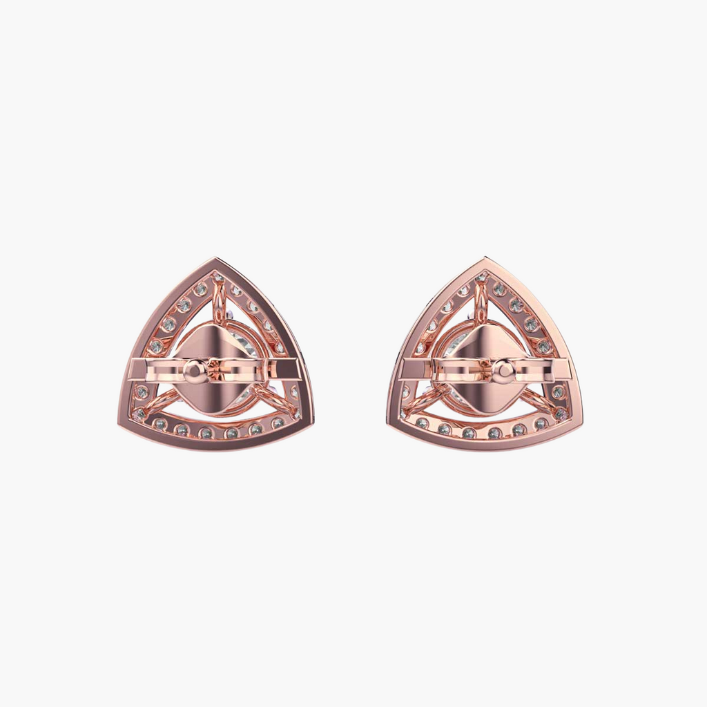 Prism Halo Solitaire Studs